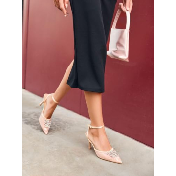 Coutgo Rhinestone High Heels for Women - Stylish Comfort