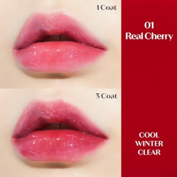 ETUDE Dear Darling Oil Tint Real Cherry | Hydrating Lip Gloss