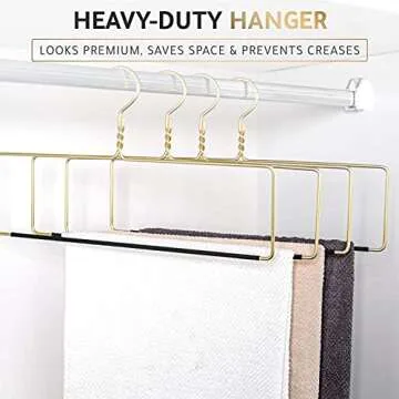 Quality Blanket Linen Hangers Wide Heavy Duty Hanger for Blankets, Table Cloths, Nonslip Vinyl Coate...