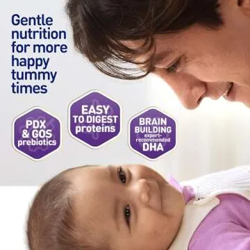 Enfamil NeuroPro Gentlease Baby Formula, Infant Formula Nutrition, Brain Support that has DHA, HuMO6 Immune Blend, Designed to Reduce Fussiness, Crying, Gas & Spit-up in 24 Hrs, has Prebiotics to Promote Softer Stools, 27.4 Oz, 4 Cans