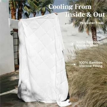 Lasuens 100% Viscose from Bamboo Comforter King, Cooling Duvet Insert, Down Alternative Blanket, 200 GSM Lightweight Summer Duvet - Soft and Fluffy Cooling Comforter for Hot Sleepers 110x94 inches
