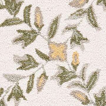 SAFAVIEH Chelsea Collection Runner Rug - 2'6" x 8', Ivory & Green, Hand-Hooked French Country Wool, Ideal for High Traffic Areas in Living Room, Bedroom (HK55A)