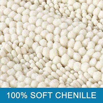 H.VERSAILTEX Luxury Non-Slip Bathroom Rugs Set of 2