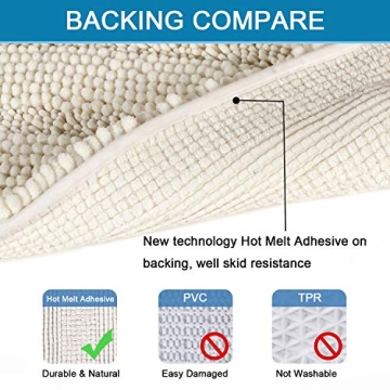 H.VERSAILTEX Luxury Non-Slip Bathroom Rugs Set of 2