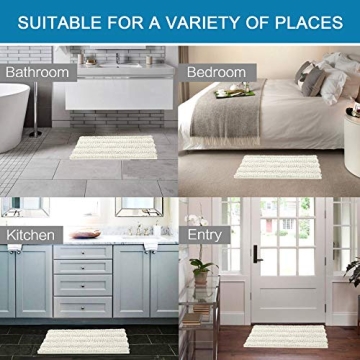 H.VERSAILTEX Luxury Non-Slip Bathroom Rugs Set of 2