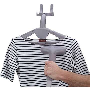 PurSteam Standing Garment Steamer for Clothes with Wheels, Fabric Brush, Ironing Board