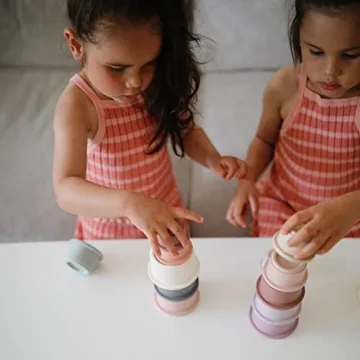 Mushie Stacking Cups | Educational & Fun Toy for Toddlers