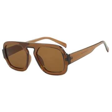 Melrose Square Sunglasses with UV400 Gradient Lenses