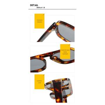 Melrose Square Sunglasses with UV400 Gradient Lenses