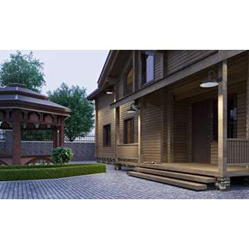 17in Satin Black Gooseneck Barn Light - Vintage Style