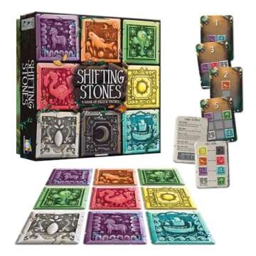 Gamewright - Shifting Stones – A Visual, Decision-Making Family Strategy Game of Tiles, Cards, and...
