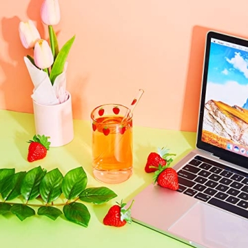 Tessco Strawberry Cups Set for Stylish Drinkware