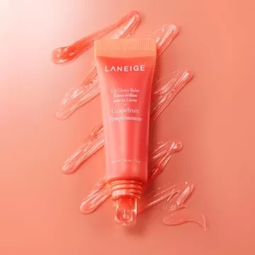 LANEIGE Lip Glowy Balm Grapefruit: Hydrate, Glossy, Lightweight, Moisturize & Tint with Shea Butter