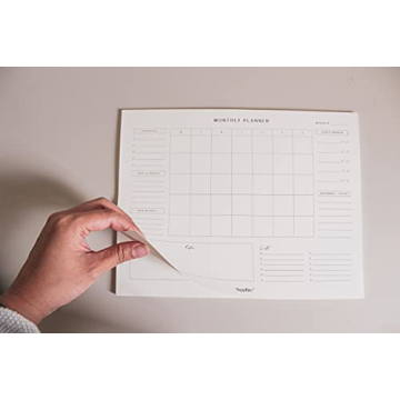 Sapphire Design Co. Monthly Desk Planner for Ultimate Organization