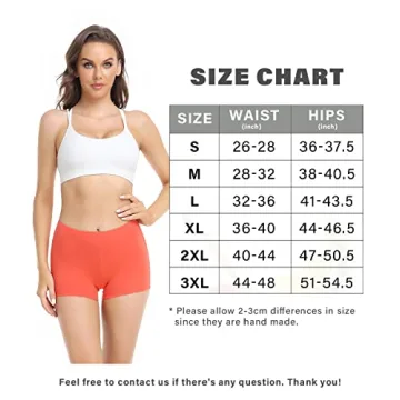 Comfortable Cotton Boyshort Panties for Women 4 Pack