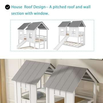 Polibi Slide Wooden Bunk Bed - Fun & Safe for Kids