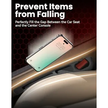 LONVEAR 2PCS Car Seat Gap Organizer - Stopping Phone & Keys