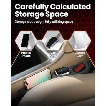 LONVEAR 2PCS Car Seat Gap Organizer - Stopping Phone & Keys