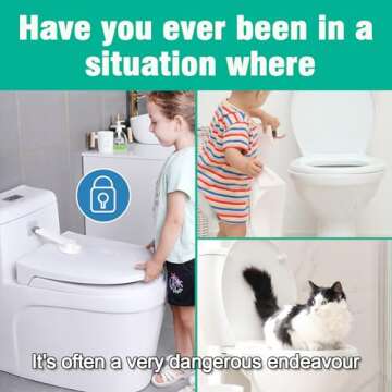 Baby Toilet Safety Locks for Childproofing | 3M Adhesive Easy Installation