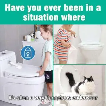 Baby Toilet Safety Locks for Childproofing | 3M Adhesive Easy Installation