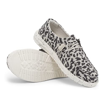 Hey Dude Women’s Wendy Woven Cheetah Grey Shoes - Comfort & Style