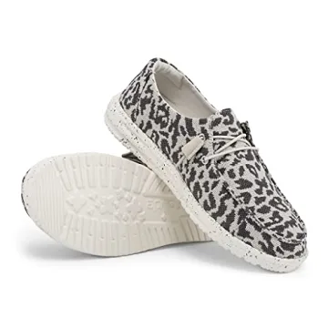 Hey Dude Women’s Wendy Woven Cheetah Grey Shoes - Comfort & Style