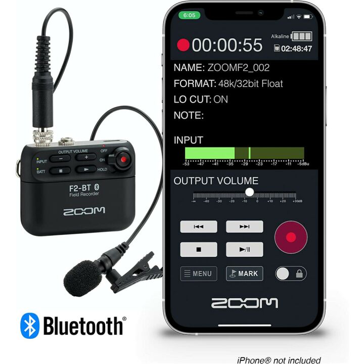 Zoom F2-BT Recorder & SanDisk 128GB MicroSDXC Bundle