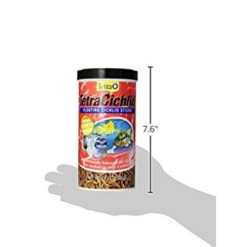 TetraCichlid Floating Cichlid Sticks 11.3 Ounces - Nutritionally Balanced Pond Food