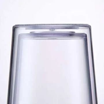 Cupture 12 Insulated Double Wall Tumbler Cup with Lid, Reusable Straw & Hello Name Tags, 12 Colors