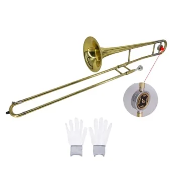 Summina Alto Trombone Brass Gold Lacquer Wind Instrument