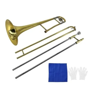 Summina Alto Trombone Brass Gold Lacquer Wind Instrument