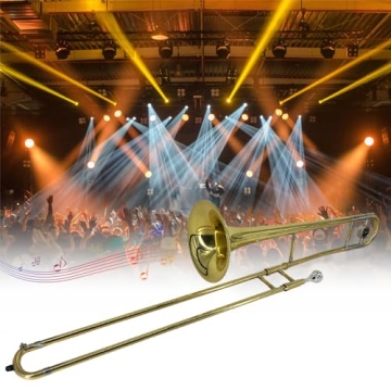 Summina Alto Trombone Brass Gold Lacquer Wind Instrument