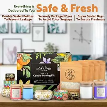 ASH & HARRY Premium Candle Making Kit for All Ages