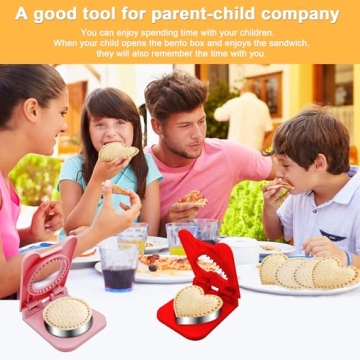 3PCS Fun Sandwich Cutter and Sealer for Kids