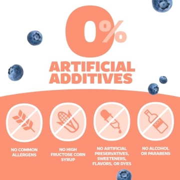 Genexa Kids Organic Cough Medicine Dye-Free Blueberry Flavor