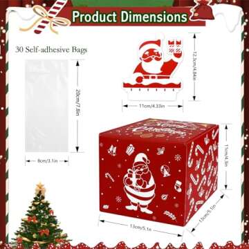 Konsait DIY Santa Snowman Gift Box - Cash Holder for Christmas Gifts