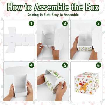 Konsait Christmas Money Roll Holder Gift Box for Cash