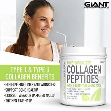 Giant Sports Hydrolyzed Collagen Powder for Complete Amino Acids