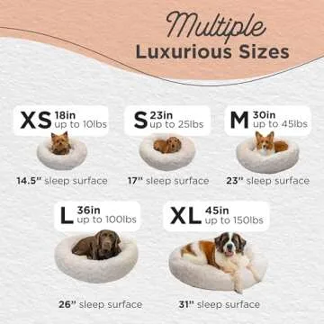 Calming Donut Bed for Cats and Dogs - Luxurious Comfort