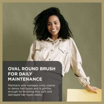 Spornette Large Oval Hair Brush for All Hair Types