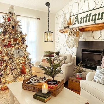 FLOURIM Black Gold Pendant Lighting Fixture for Home