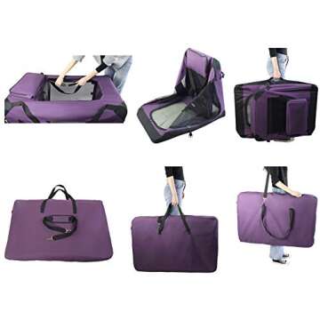 EliteField 3-Door Folding Soft Dog Crate for Pets