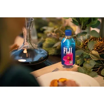 FIJI Natural Artesian Bottled Water 500mL / 16.9 Fl Ounce (Pack of 24) - 100% Natural Electrolytes