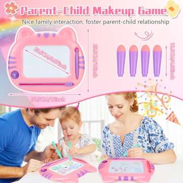 Toddler Toys,Toys for 1-2 Year Old Girls,Magnetic Drawing Doodle Board for Toddler 1-3,Learning Educational Baby Kids Toys for 18 Months 1 2 3 Year Old Girl,Toddler Girl Toys Christmas Birthday Gifts