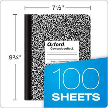 Durable Oxford Composition Notebooks for School and Work