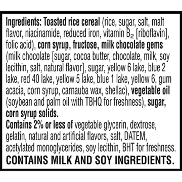 Rice Krispies Treats Rainbow Snack Bars for Kids and Adults - 12 Boxes