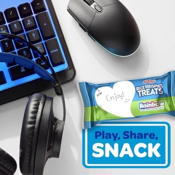 Rice Krispies Treats Rainbow Snack Bars for Kids and Adults - 12 Boxes