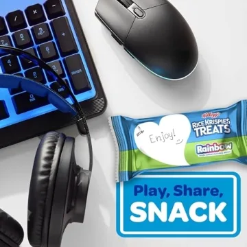 Rice Krispies Treats Rainbow Snack Bars for Kids and Adults - 12 Boxes