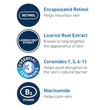 CeraVe Retinol Serum for Post-Acne Marks & Skin Brightening