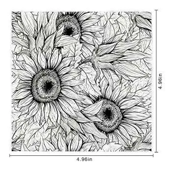 Hying Fall Sunflower Background Clear Stamps for Crafting and DIY Projects